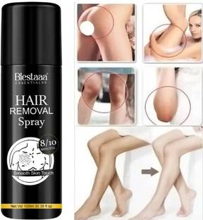 blestaaa essentialss Hair Removal Cream Spray FOR A Hand Leg & Under Arm, Painless Hair Removal Spray