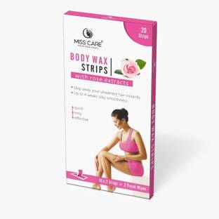 Miss Care Body wax strips with aRose extracts Strips