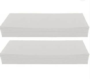 MistyGlam Waxing Strips Plain White Color Wax Strips (72 Strips) pack of 2 pcs Strips