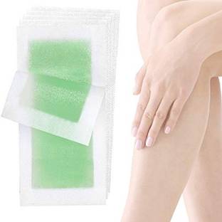 DARVING 20pcs Yellow Hair Removal Double Sided Wax Strips Strips