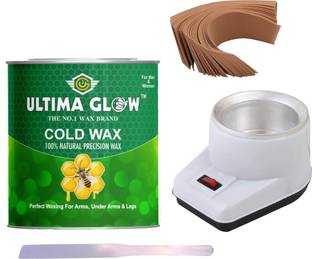 Ultima glow Honey cold wax hair removal wax with wax heater and knife &wax strips 599.7 Wax