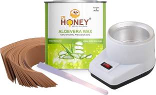 DR.HONEY HONEY NATURE aloe Vera wax 601.11 and heater strips and sticks wax waxing For under arms & legs and full body hair removal all skin type for man| woman| girls| boys 100% natural wax Slowing down of hair re-growth soft wax 100% natural soft wax for girls Wax