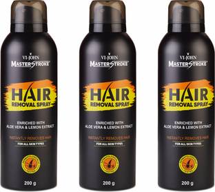 VI-JOHN Master Stroke Painless Hair Removal Spray For Arms, Chest, and Legs Spray