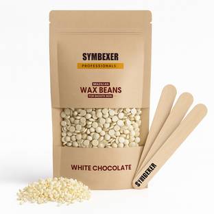 SYMBEXER White Chocolate Hard Wax Beans For Upper Lips, Arms, Legs, Full Body & Bikini Wax