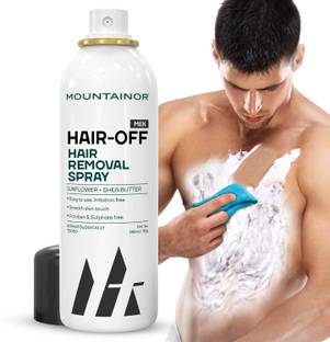 Mountainor Hair Removal Spray for Men | Painless Hair Removal For Chest, Arms & Under Arms Spray