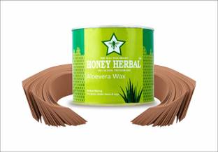 HONEY HERBAL Aloevera wax- BEST HAIR REMOVER WAX (600 G) Best Alovera wax for smoothing skin. 600 g Wax