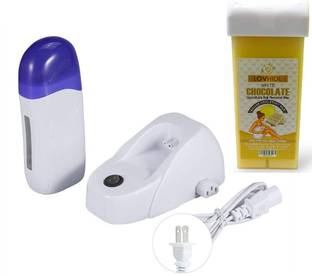 LOVHIDE Roll On Portable Cartridge Wax Depilatory Roller Heater with White Chocolate Wax