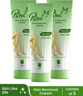 Paree Hair Removal Cream for Women | Silky Soft Smoothing Skin with Aloe Vera Extract Cream