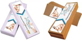 Bluejack Plain Waxing Strips - Without Wax - Beige 144 Pcs Strips