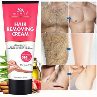 INTIMIFY Hair Removal Cream for Bikini Line & Underarms, Back, Leg, Intimate/Private Part Cream