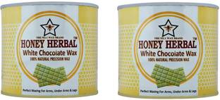 HONEY HERBAL Best White chocolate wax for perfect waxing for arms,legs and under arms( pack of 2) Wax
