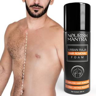 Nourish Mantra Urban Raja Painless Hair Removal Foam For Arms, Chest, and Legs Spray