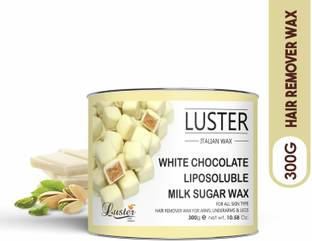Luster White Chocolate Hot Wax, Liposoluble Milk Sugar, Full Body Wax