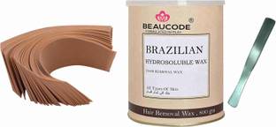 Beaucode Professional Rica Brazilian Body Hair Removal Wax | Wax Knife | 30 Strips Pack Wax