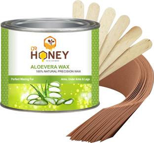 DR.HONEY aloeVera wax 600 and strips sticks soft wax for waxing For full body 100%natural Wax