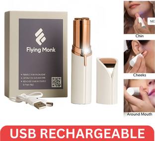 Flying monk Lipstick Shape Electronic Facial Hair Remover Shaver Waxing Strips