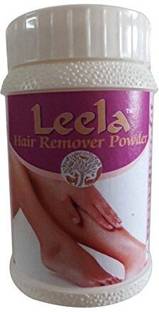 Leela Hair Remover Powder Wax - Pack of 2 (140g, Pack of 2) Remove Unwanted Hair within 3-4 Min without Pain. Wax