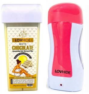 LOVHIDE Roll on Wax Heater Wax Machine | Hair Removal kit with Chocolate Wax Wax
