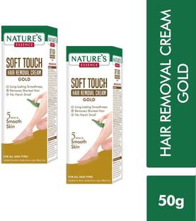 Nature's Essence Soft Touch Gold Hair Removal Cream 5 Min to Smooth Skin No Harsh Smell 50g Cream