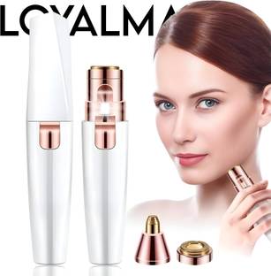 Loyalmart Flawless Rechargable Lip & Eyebrow Hair Remover – 2-in-1 Razor Strips