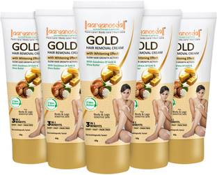 Aaryanveda Gold Hair Removal Cream Whitening Effect Easy Fast & Pain Free Hair Remover Cream