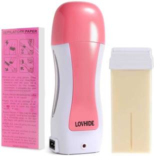 LOVHIDE Roll-On Wax Warmer machine with Wax Warmer,Refill Cartridges & Strips(Pack Of 3) Wax