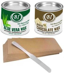 BI - QUALITY PRODUCT THE BEST ALOE VERA & WHITE CHOCOLATE WAX COMBO FOR ALL TYPE OF SKIN Wax