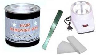 Elecsera 1 Wax Heater + Charcoal Wax, 50 Wax Strips and 1 Wax Knife Wax