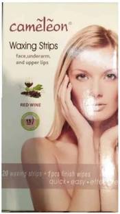 Cameleon Face and Underarm Waxing Strips Red Wine Strips