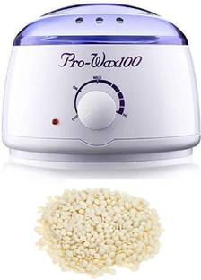 LOVHIDE Pro Foldable Wax Heater + 100gm White Chocolate Wax Beans for Hair Removal Wax