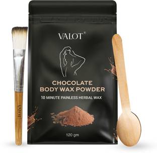VALOT Chocolate Flavour Body Wax Powder for Women, Painless Body Hair Removal Wax Powder