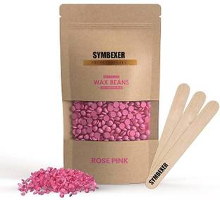 SYMBEXER Rose Pink Hard Wax Beans Used For Upper Lips, Arms, Legs, Full Body & Bikini Wax