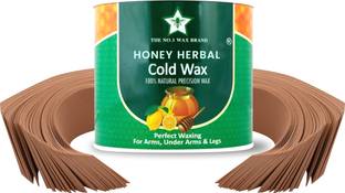 HONEY HERBAL Best Quality Cold Hair removal wax for smooth and perfect waxing with 40pcs waxing strips and stick(Cold wax 600 gm) Wax