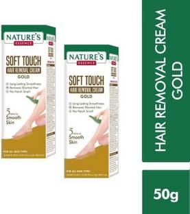 Nature's Soft Touch Gold Hair Removal Cream 5 Min to Smooth (100 g, Set of 2) Cream