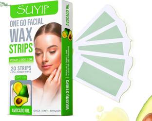 Suyip Avocado Oil Extracts Facial Wax Strips – Smooth & Soothe Pack Strips