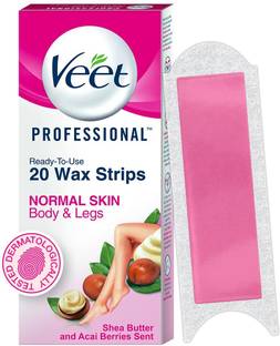Veet Professional Waxing Kit for Sensitive Skin Strips Strips