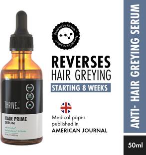 ThriveCo Anti-Grey Hair Prime Serum | Promotes Melanin, Reverses Premature Hair Greying