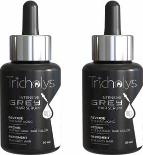 Tricholys Grey Hair Serum | Melanin Boosting Actives for Grey Hair Reduction