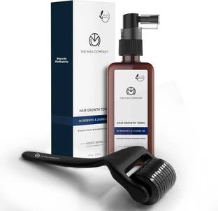 THE MAN COMPANY Hair Accelerator Duo |Hair Growth Tonic + Derma Roller| Accelerates Hair Growth