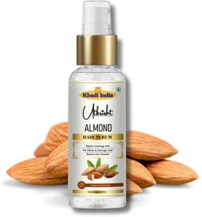 Utkrisht Khadi Hair Serum with Almond Oil, Vitamin E for Shine, Strong & Silky hair