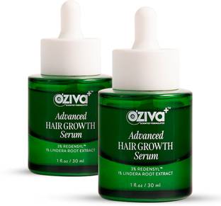 OZiva Advanced Hair Growth Serum 3% Redensyl, 1% Lindera Root | Scalp & Regrowth