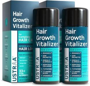 USTRAA Hair Growth Vitalizer - Boosts hair growth, Hair Oil With Redensyl - Pack of 2