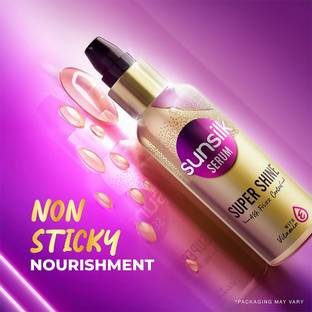 SUNSILK Super Shine Hair Serum Vitamin E Nourishment 48 hour frizz free non-sticky 100ml