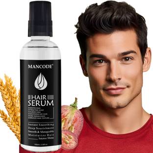 MANCODE Hair Serum, Smooth Hair, Attractive Shine, Nourish Hair, Improve Texture, 100ml