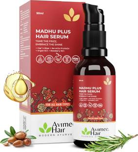 Avimee Herbal Madhu Plus Hair Serum | Frizz Free, Silky Smooth | Keratin, Argan Oil