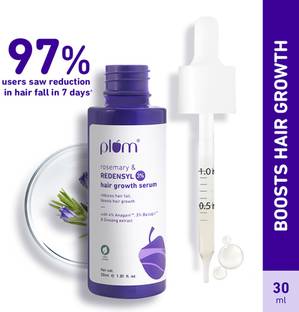 Plum Rosemary & 3% Redensyl Hair Growth Serum | Reduces Hair Fall, Boosts Hair Growth