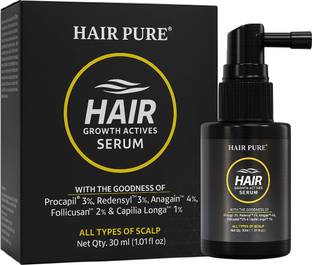 Hair Pure Hair Growth Serum with Controls Hair Fall, Boosts Regrowth & Density All Scalp
