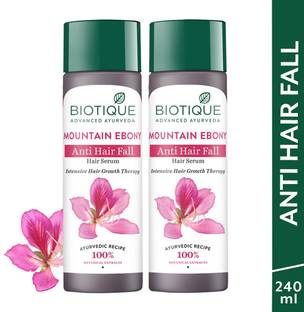 BIOTIQUE Mountain Ebony Hair Serum for Hairfall Control | Intensive Hair Growth Therapy