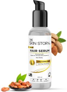 The Skin Story Hair Smoothening Serum Non Sticky Uv Protection Argan & Almond Oil, Vitamin E
