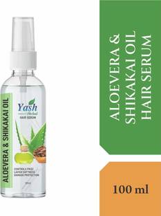 Yash Herbal Hair Serum For Women & Men With Aloevera & Shikakai Oil For Control Fizz & Shine